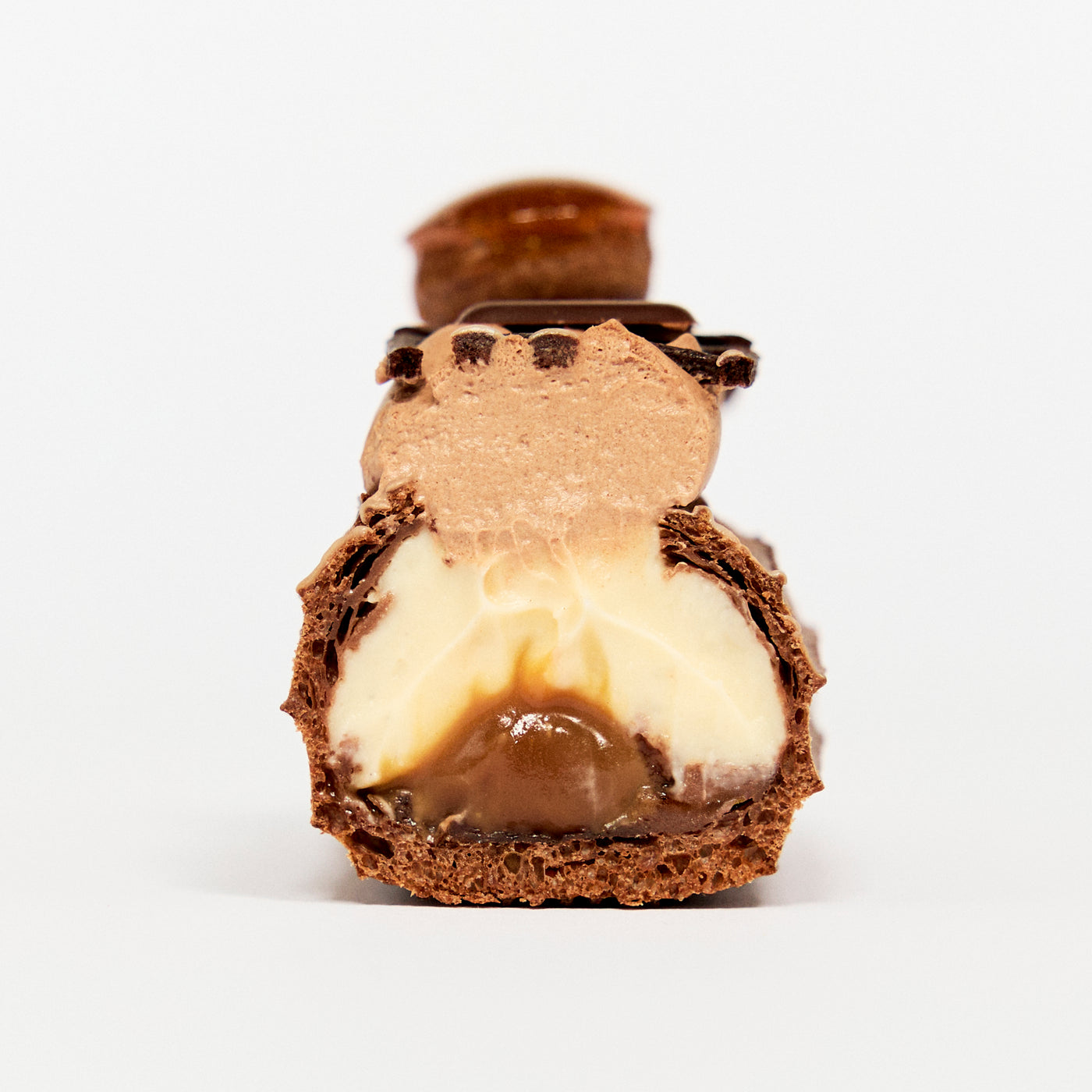 Chocolate dulce de leche eclair - Holiday special