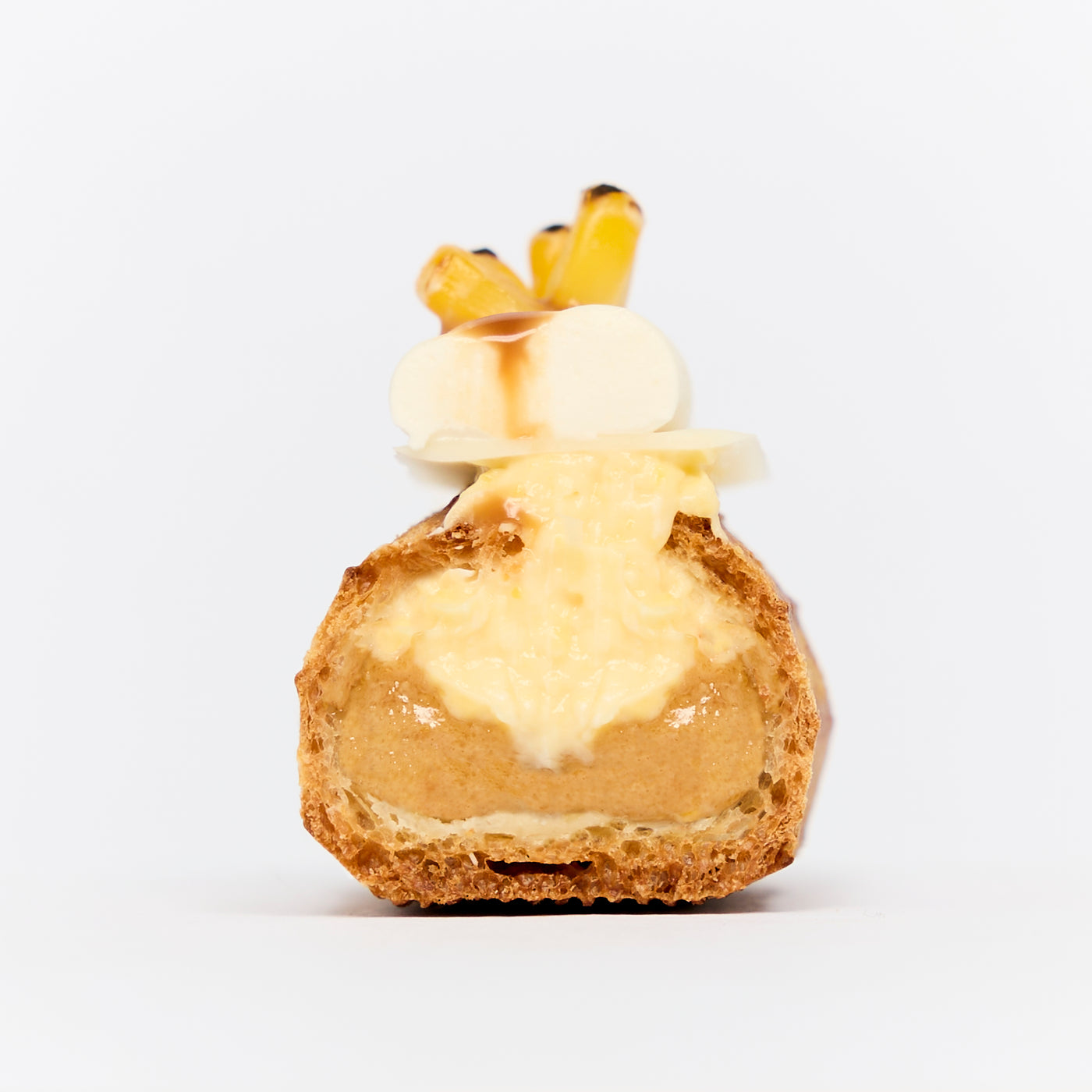 Peanut roasted corn eclair